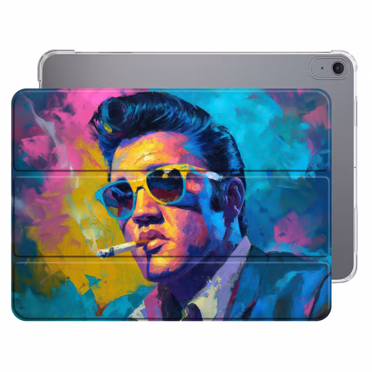 iPad hoes - Portret - Sigaret - Kleurrijk - Bril — 1