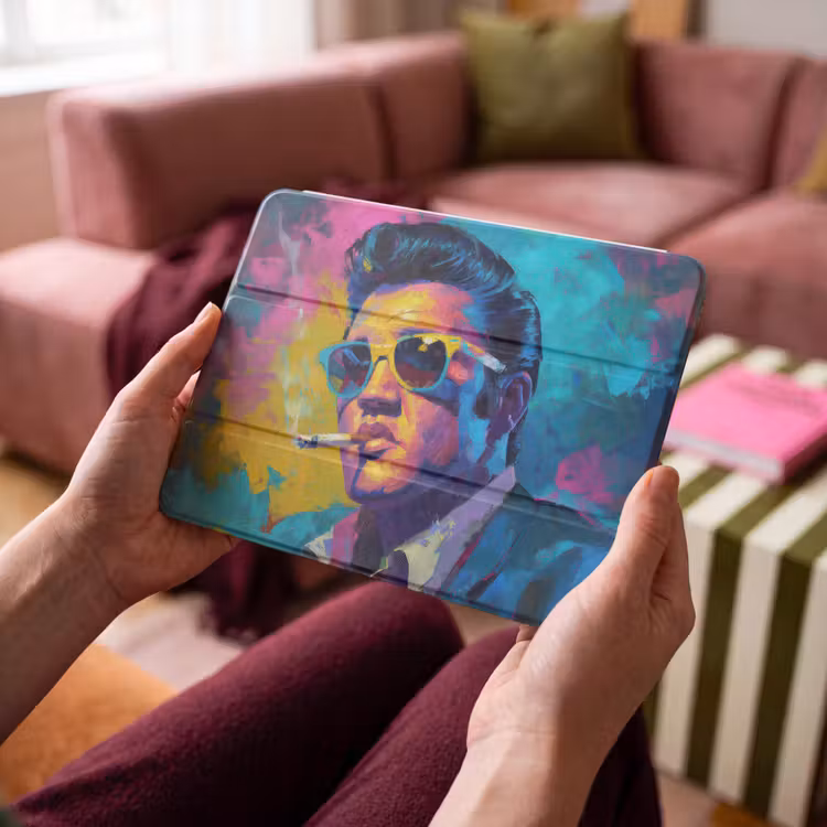 iPad hoes - Portret - Sigaret - Kleurrijk - Bril — 4
