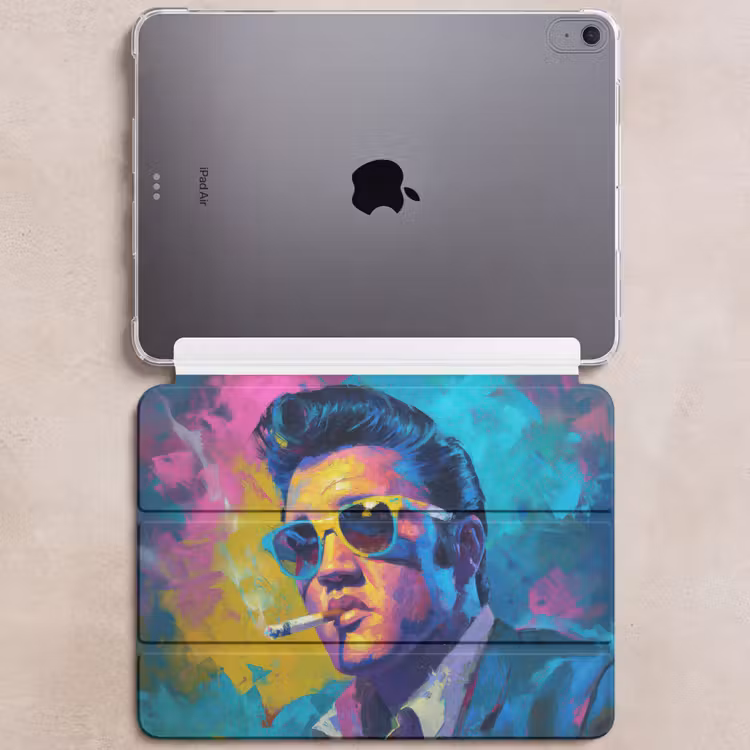 iPad hoes - Portret - Sigaret - Kleurrijk - Bril — 6