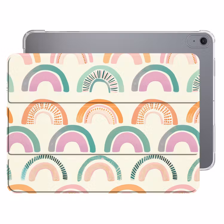 iPad hoes - Regenboog - Pastel - Patroon — 1