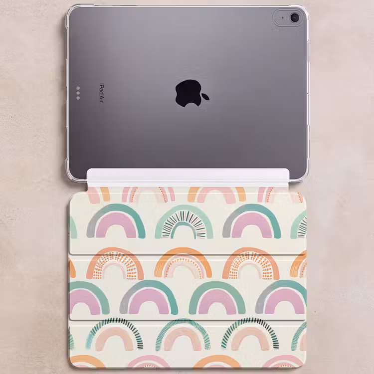 iPad hoes - Regenboog - Pastel - Patroon — 6