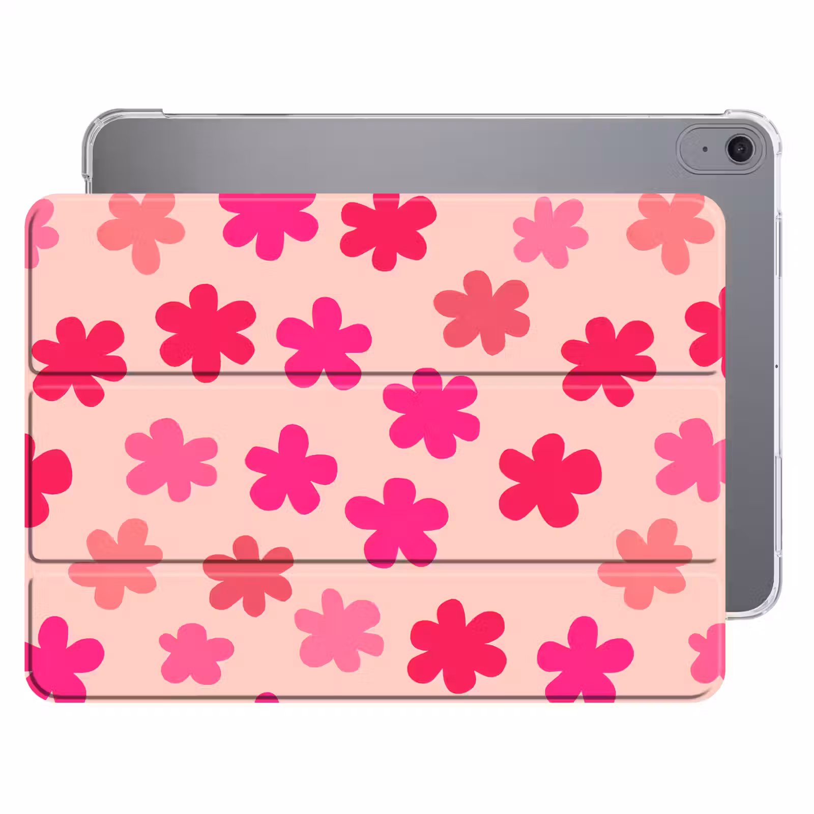 iPad hoes - Bloemen - Patroon - Roze — 1