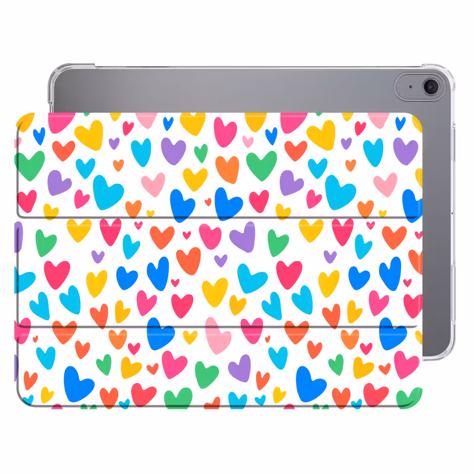iPad hoes - Hartjes - Kleurrijk - Patroon - Levendig — 1