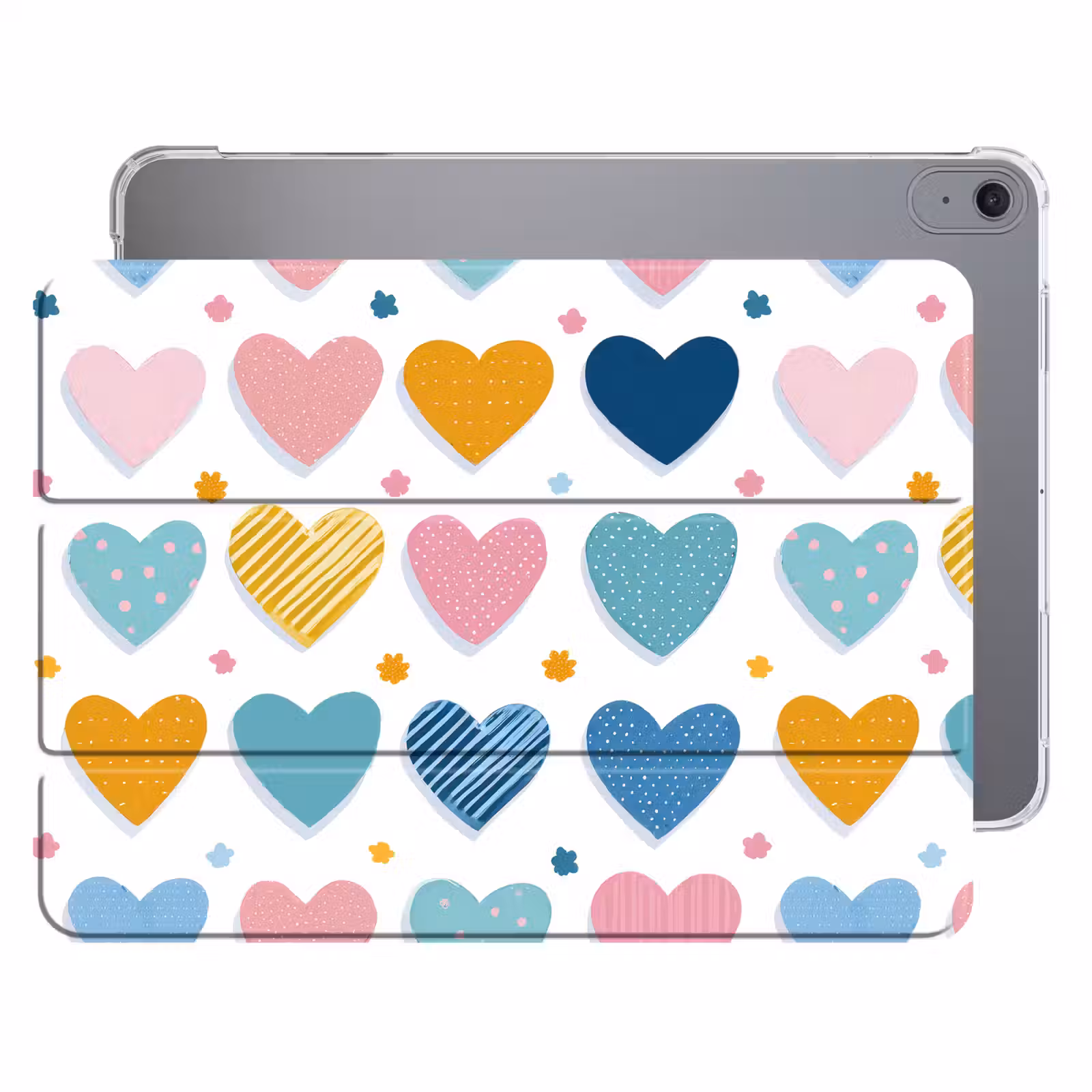 iPad hoes - Hartjes - Pastel - Patroon — 1