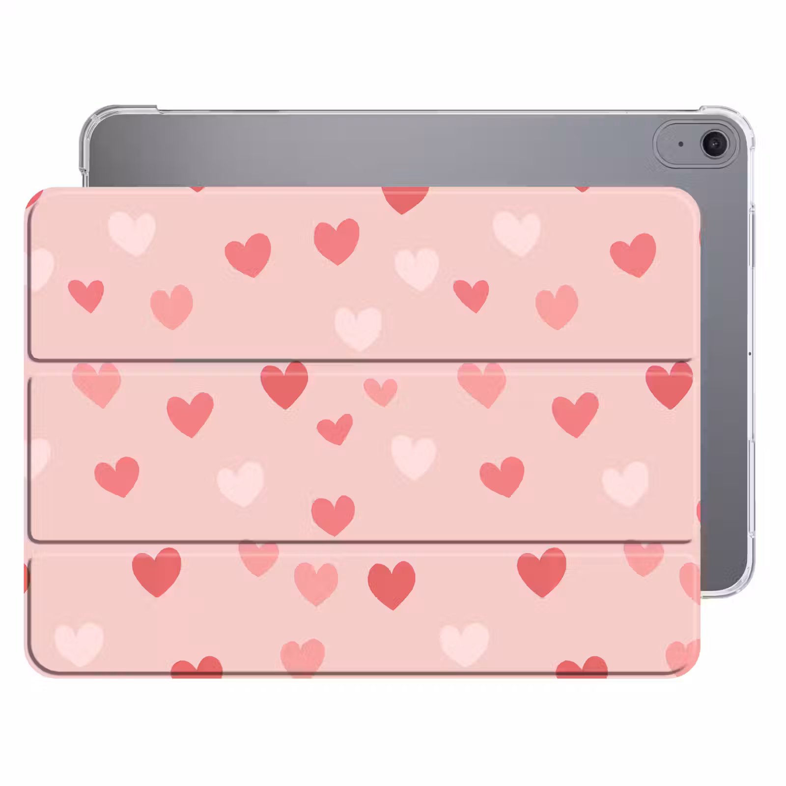 iPad hoes - Hartjes - Patroon - Roze — 1