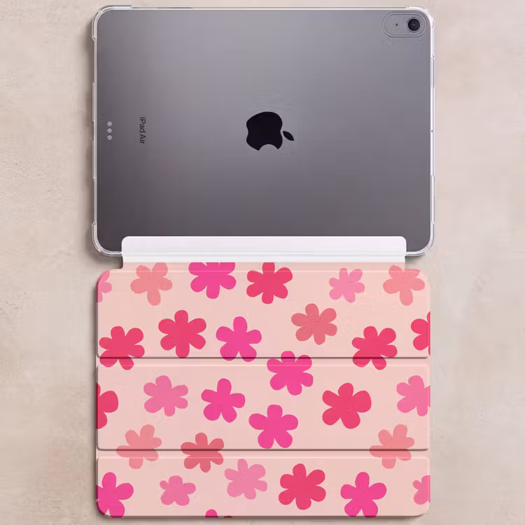 iPad hoes - Bloemen - Patroon - Roze — 6