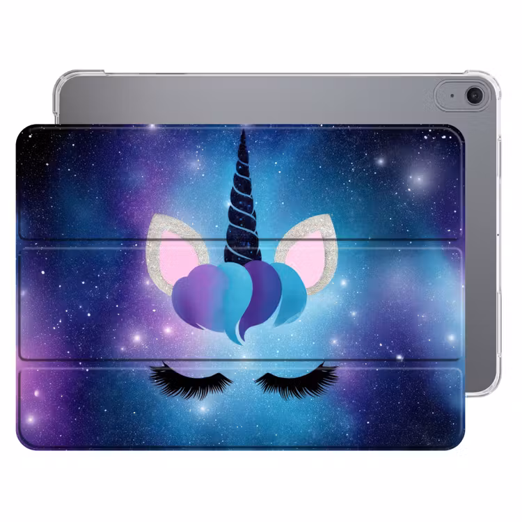 iPad hoes - Eenhoorn - Sterren - Blauw — 1