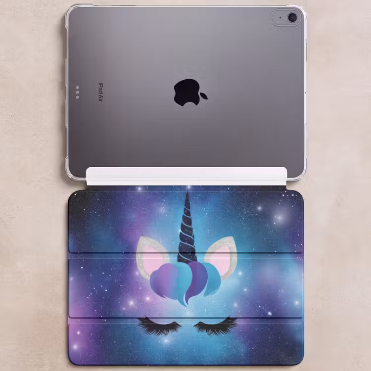 iPad hoes - Eenhoorn - Sterren - Blauw — 6