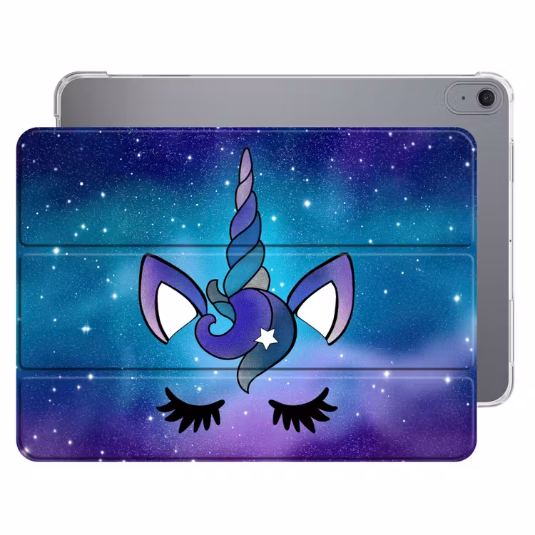 iPad hoes - Eenhoorn - Sterrenhemel - Ster - Blauw — 1
