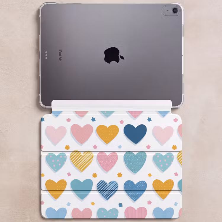 iPad hoes - Hartjes - Pastel - Patroon — 6
