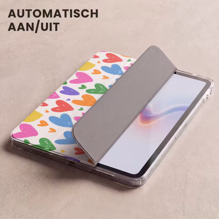 iPad hoes - Hartjes - Patroon - Kleurrijk — 5