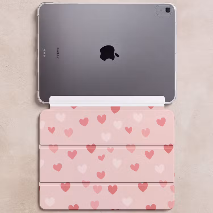 iPad hoes - Hartjes - Patroon - Roze — 6