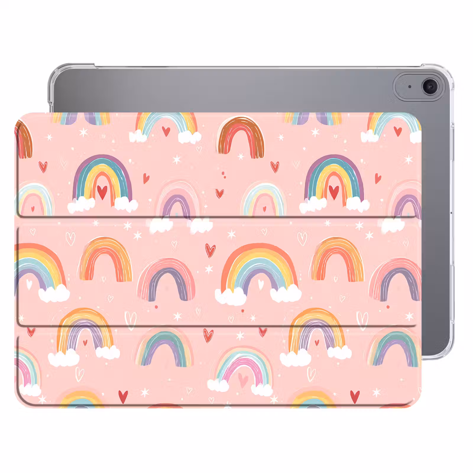 iPad hoes - Regenboog - Patroon - Pastel — 1