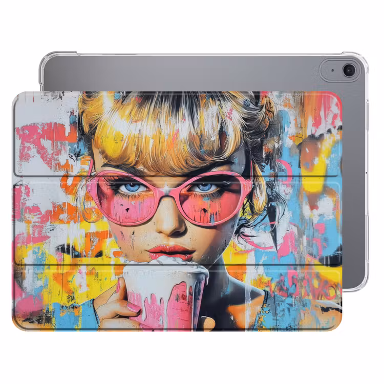 iPad hoes - Expressief - Milkshake - Vrouw - Felle kleuren — 1