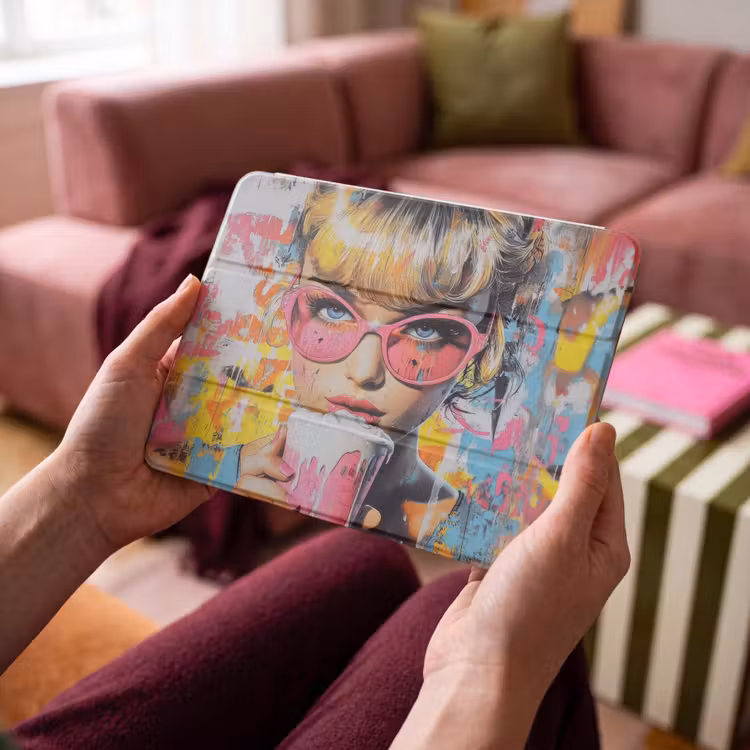iPad hoes - Expressief - Milkshake - Vrouw - Felle kleuren — 4