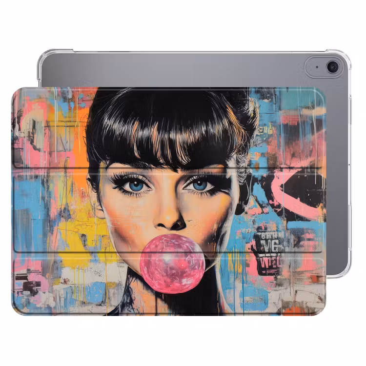 iPad hoes - Kauwgom - Vrouw - Penseelstreken - Modern — 1