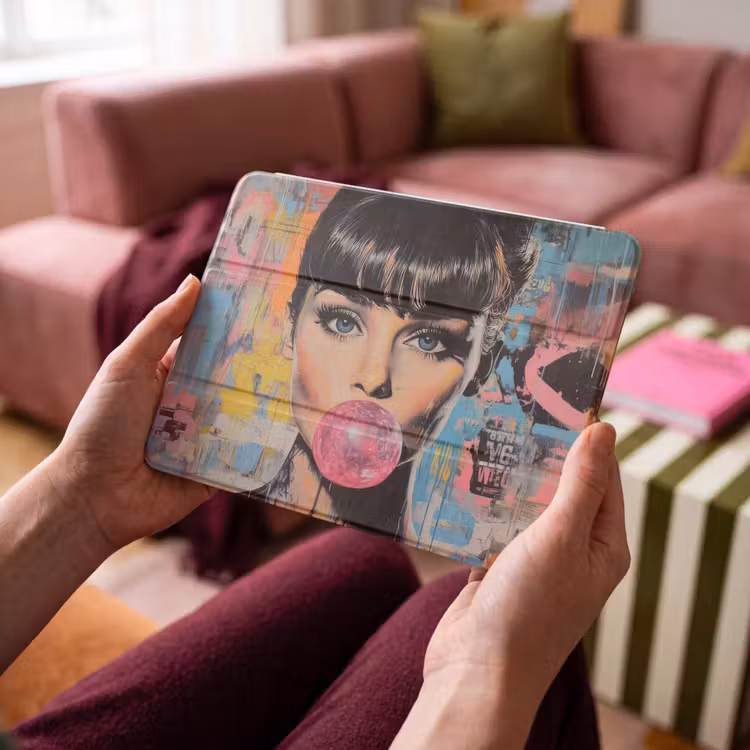 iPad hoes - Kauwgom - Vrouw - Penseelstreken - Modern — 4
