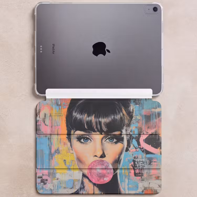 iPad hoes - Kauwgom - Vrouw - Penseelstreken - Modern — 6
