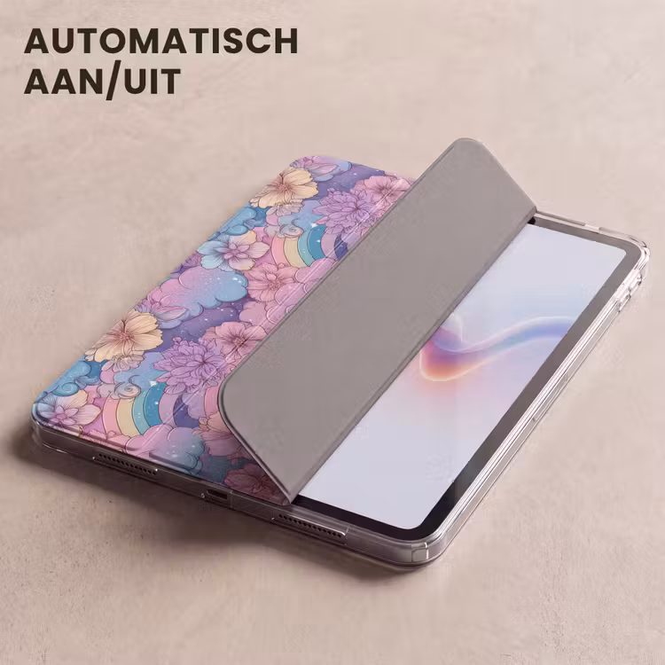 iPad hoes - Regenbogen - Bloemen - Kleurrijk - Wolken — 5