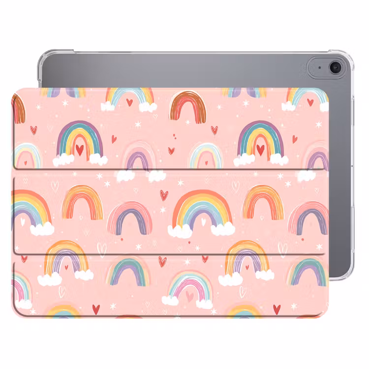iPad hoes - Regenboog - Patroon - Pastel — 1