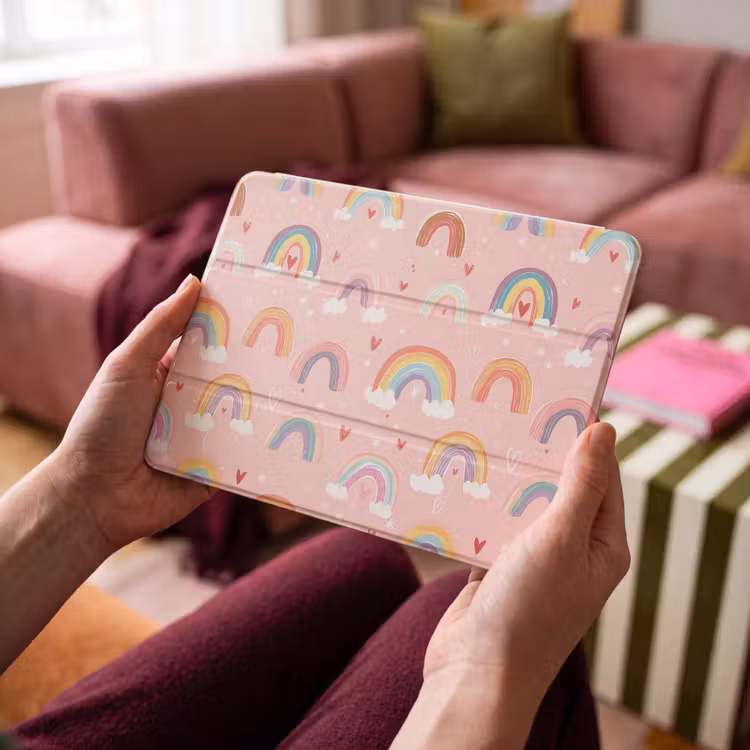 iPad hoes - Regenboog - Patroon - Pastel — 4
