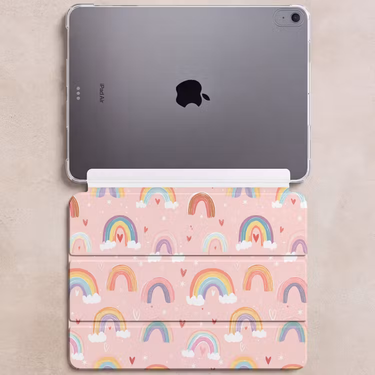 iPad hoes - Regenboog - Patroon - Pastel — 6