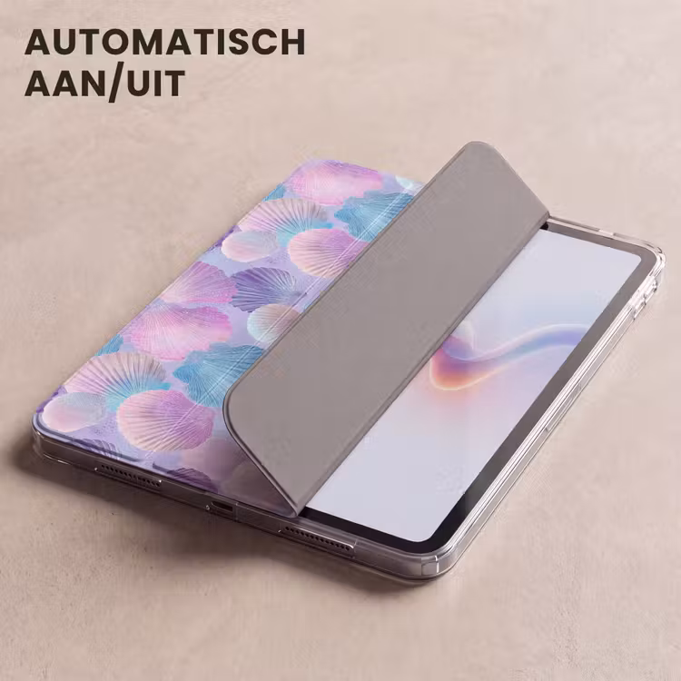 iPad hoes - Schelpen - Paars - Blauw - Patroon — 5