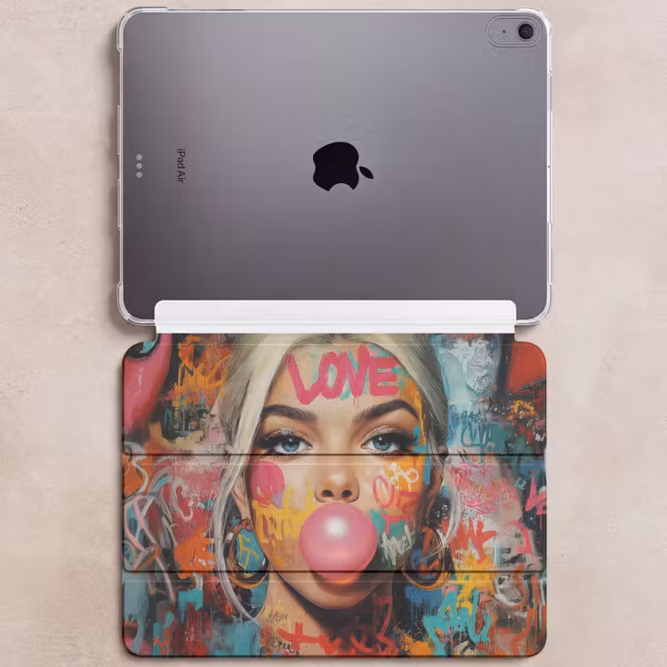 iPad hoes - Vrouw - Kauwgom - Graffiti - Love — 6