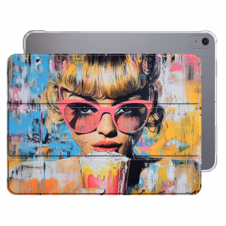 iPad hoes - Zonnebril - Vrouw - Kleurrijk - Verfspetters — 1