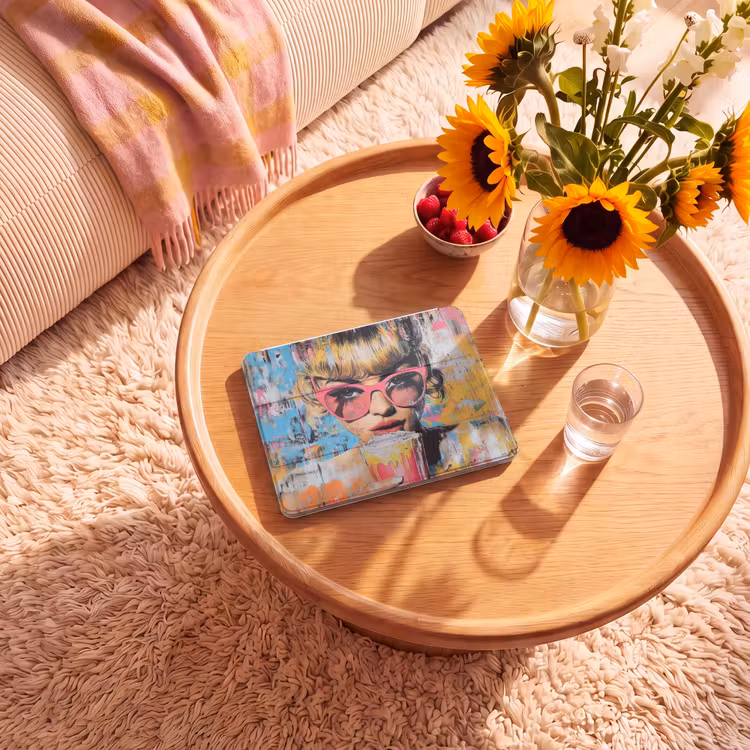 iPad hoes - Zonnebril - Vrouw - Kleurrijk - Verfspetters — 2