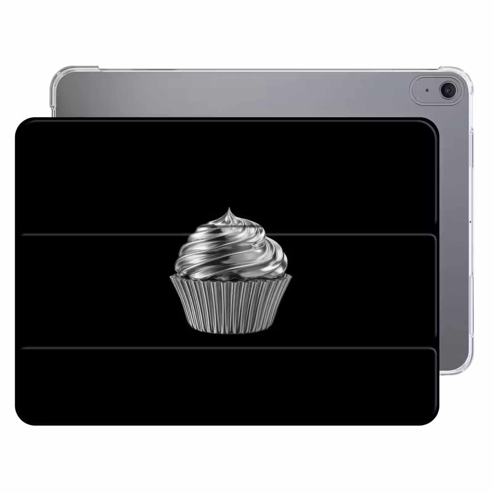 iPad hoes - Cupcake - Luxueus - Zilver — 1