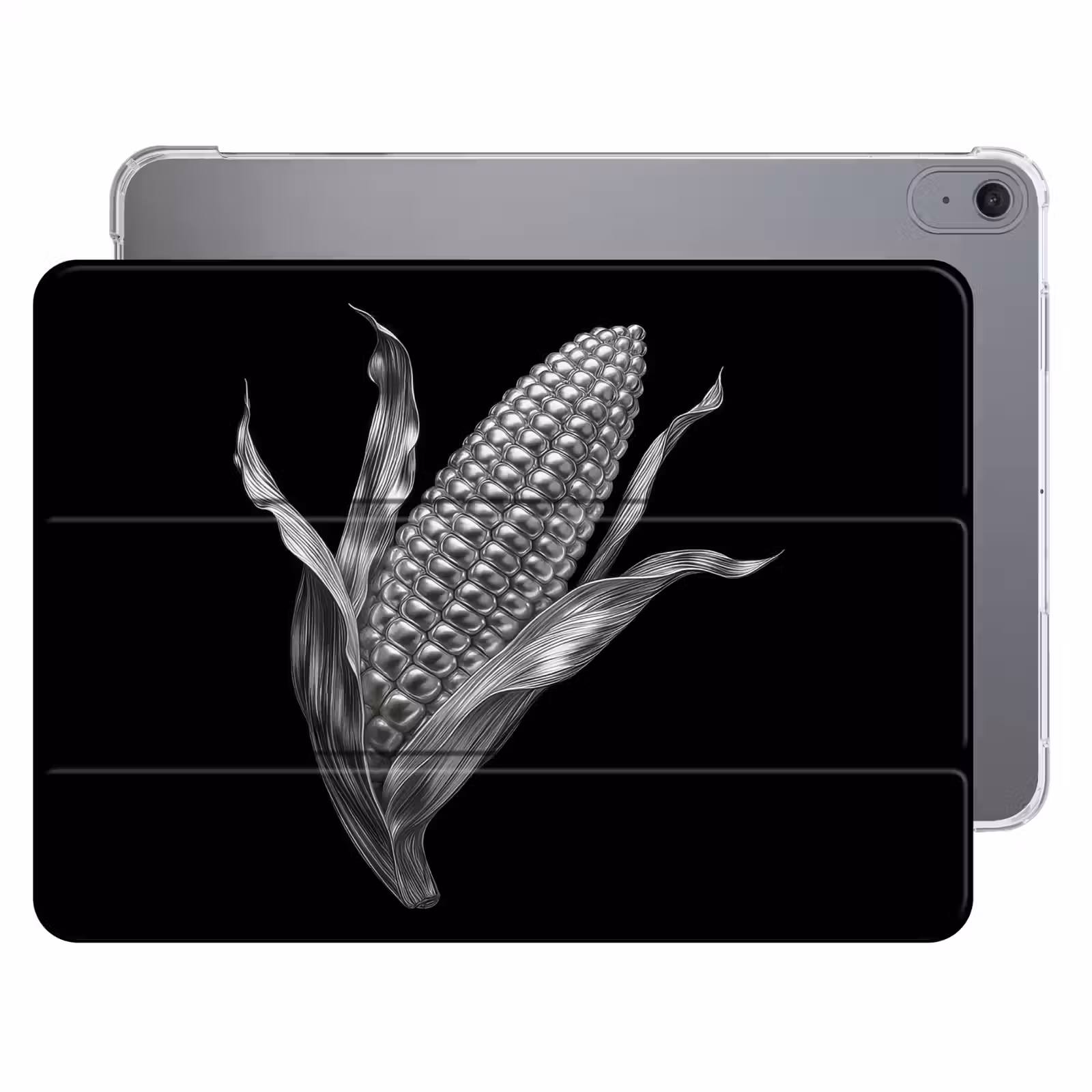 iPad hoes - Maïskolf - Glanzend metaal - Elegant — 1