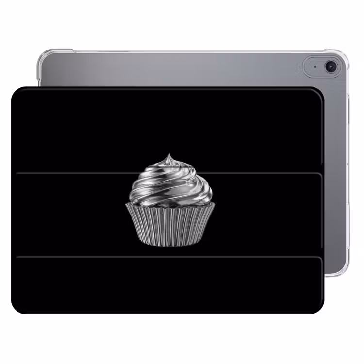 iPad hoes - Cupcake - Luxueus - Zilver — 1