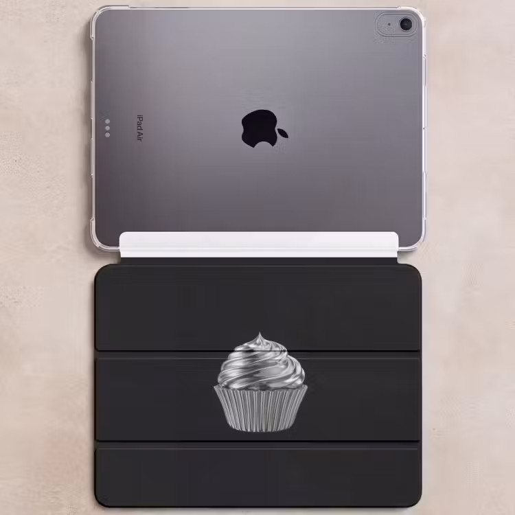 iPad hoes - Cupcake - Luxueus - Zilver — 6