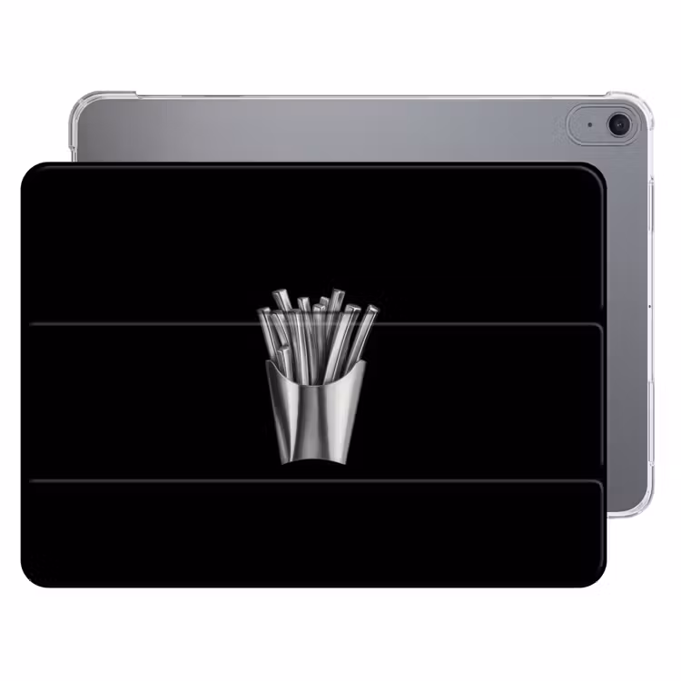 iPad hoes - Frietjes - Futuristisch - Zilver — 1