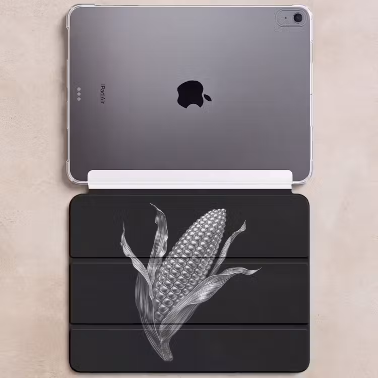 iPad hoes - Maïskolf - Glanzend metaal - Elegant — 6
