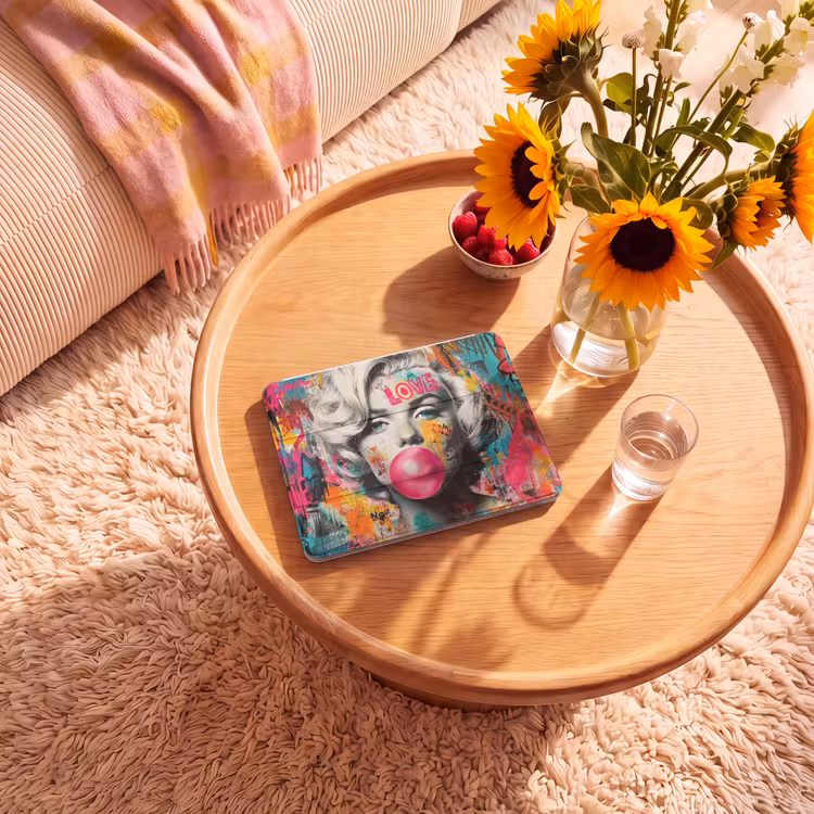 iPad hoes - Vrouw - Kauwgom - Graffiti - Neonkleuren — 2