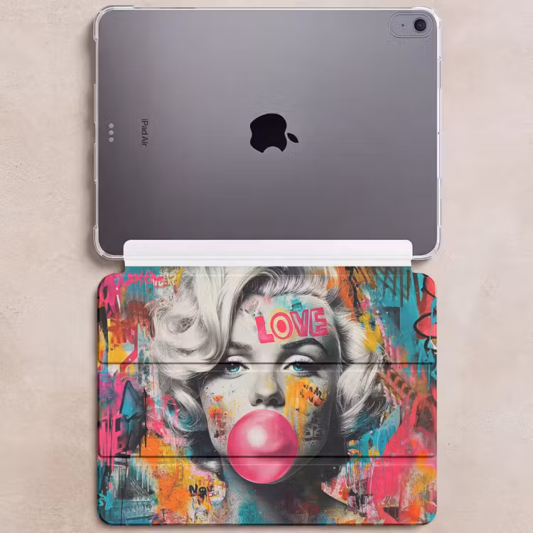 iPad hoes - Vrouw - Kauwgom - Graffiti - Neonkleuren — 6