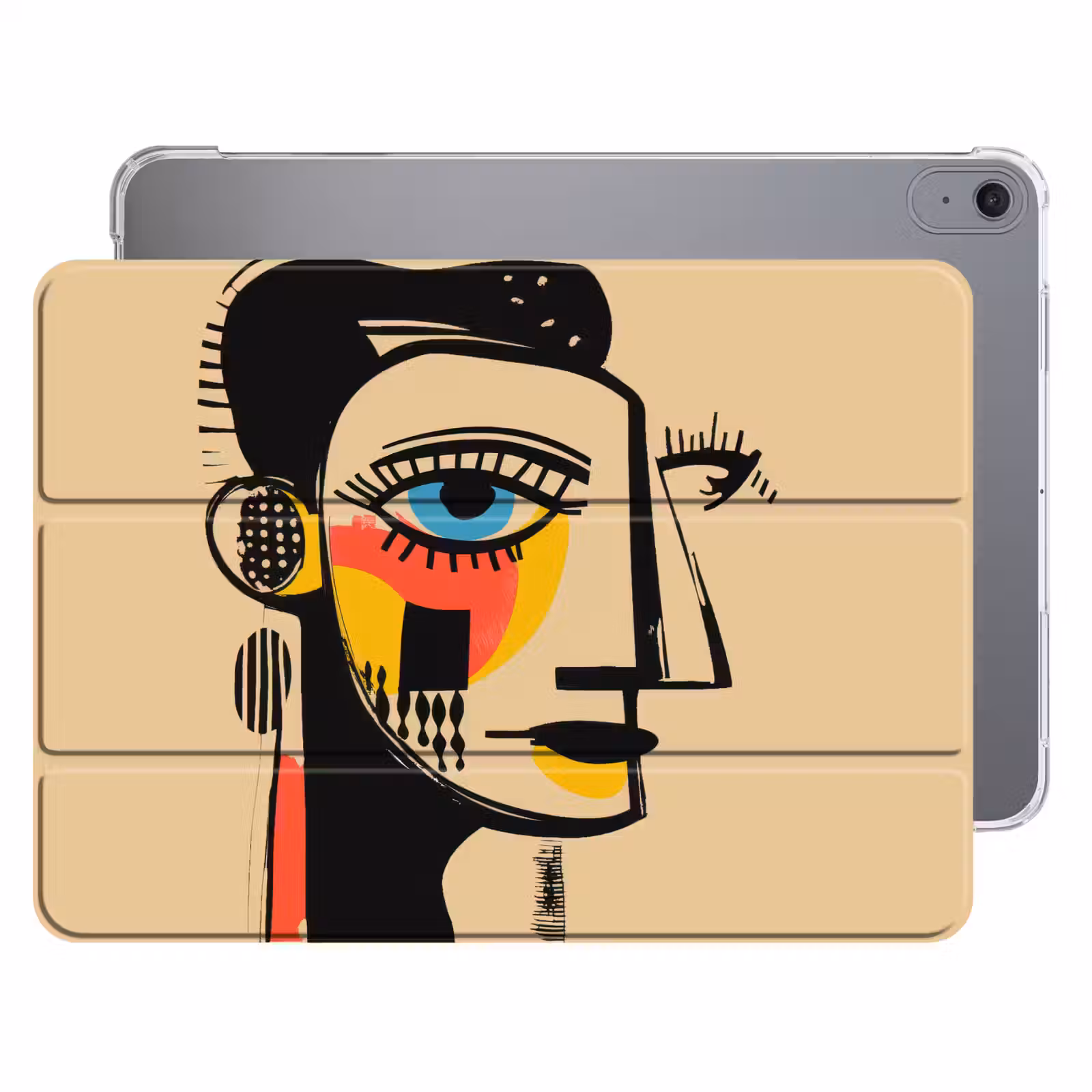 iPad hoes - Geometrisch - Felle kleuren - Kubistische stijl — 1