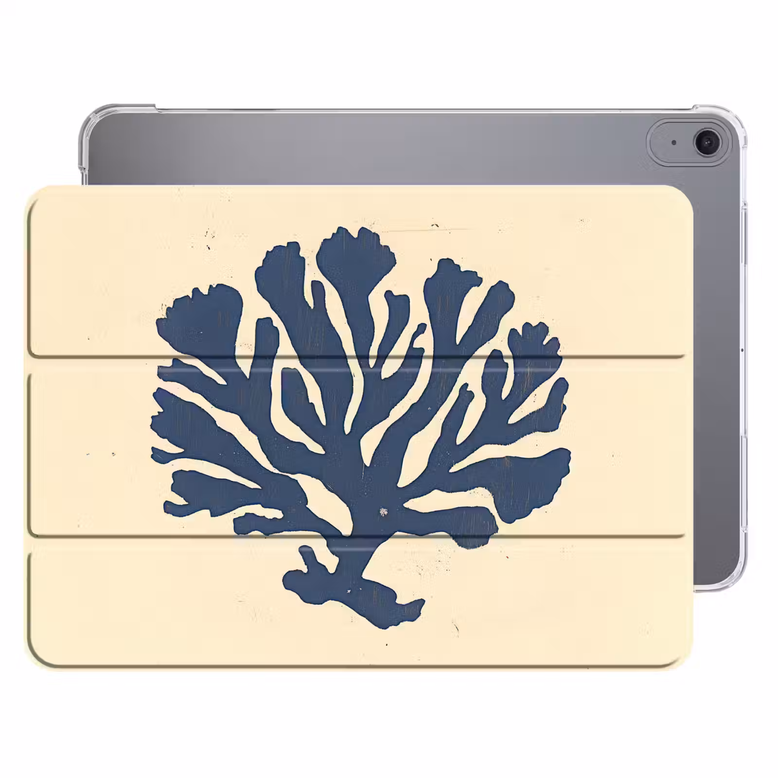 iPad hoes - Blauw koraal - Vertakkingen - Beige — 1