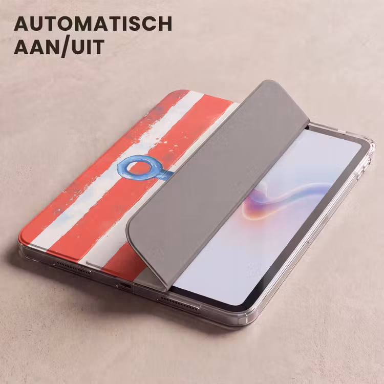 iPad hoes - Anker - Verfspatten - Rood - Blauw — 5