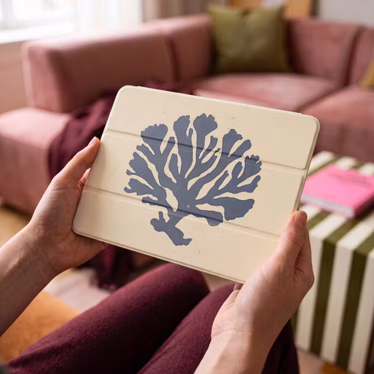 iPad hoes - Blauw koraal - Vertakkingen - Beige — 4