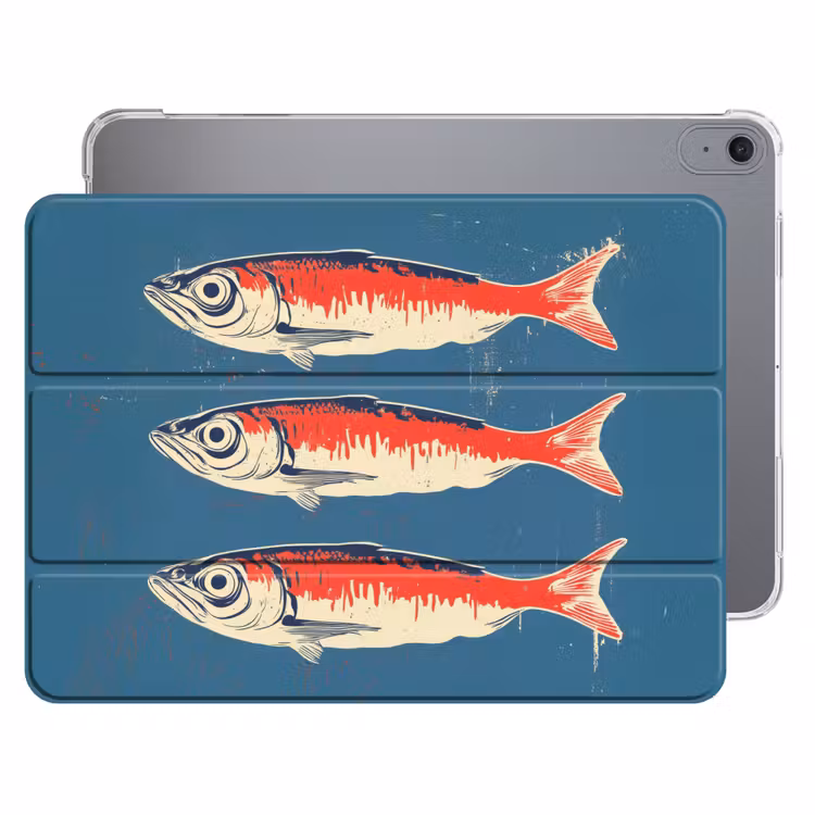 iPad hoes - Vissen - Rood - Blauw — 1