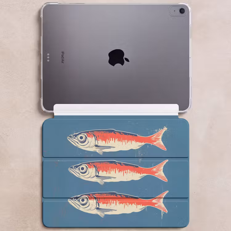 iPad hoes - Vissen - Rood - Blauw — 6