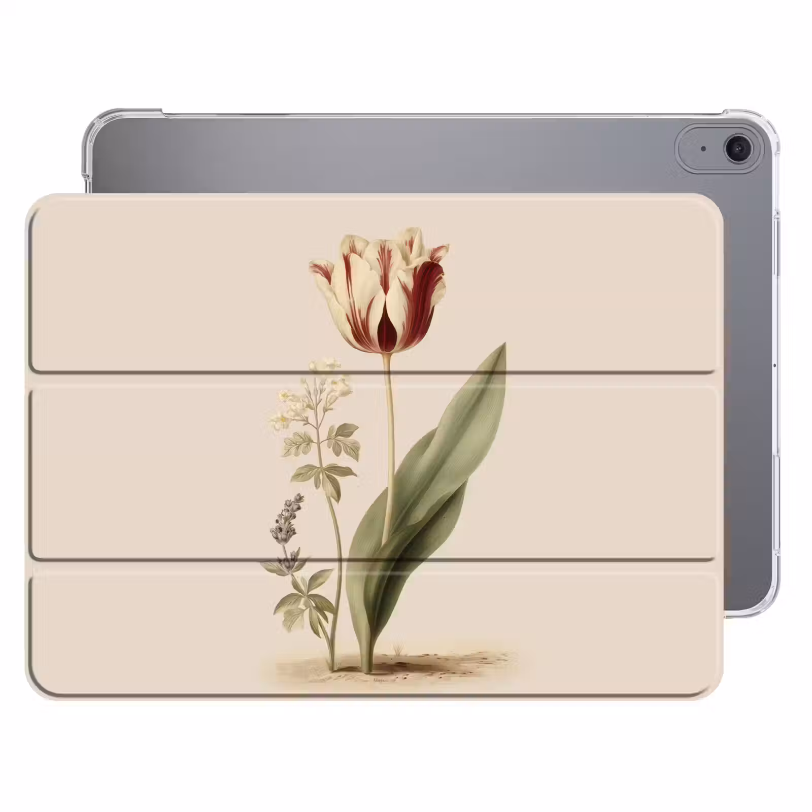 iPad hoes - Tulp - Minimalistisch - Beige — 1