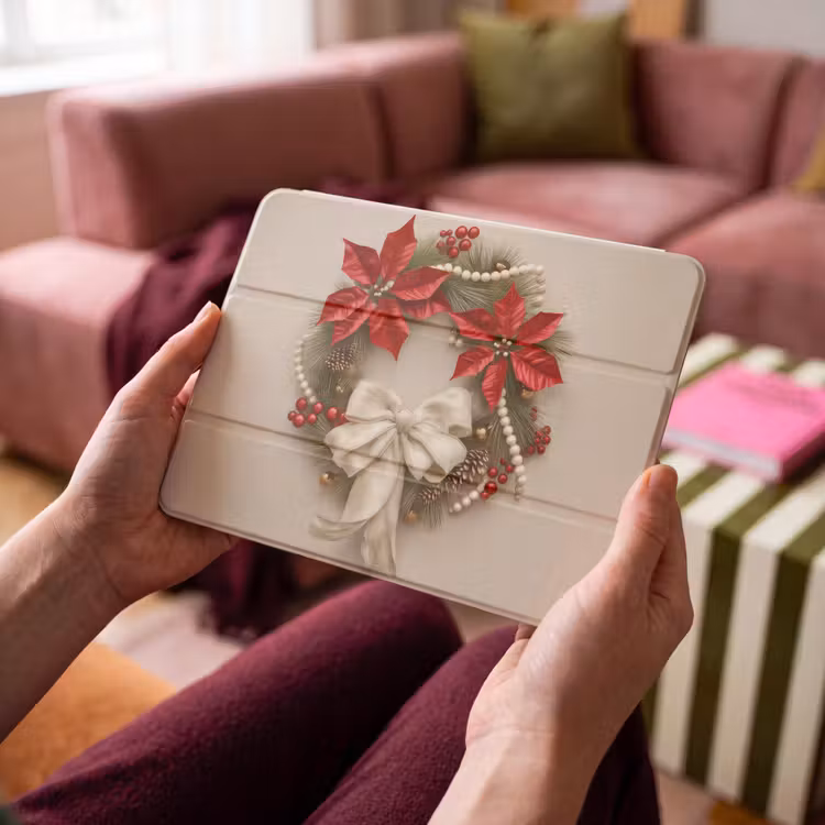 iPad hoes - Deurkrans - Strik - Kerst - Rood - Groen — 4