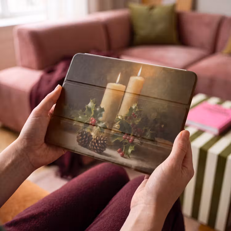 iPad hoes - Kaarslicht - Kerst - Veelkleurig — 4