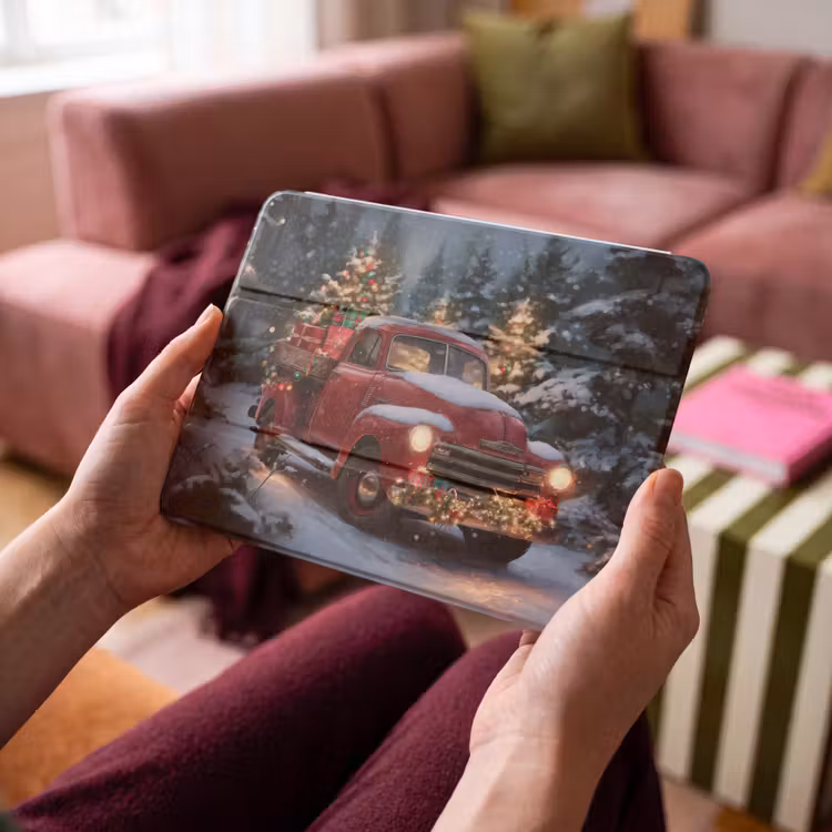 iPad hoes - Kersttruck - Sneeuwbos - Rood — 4