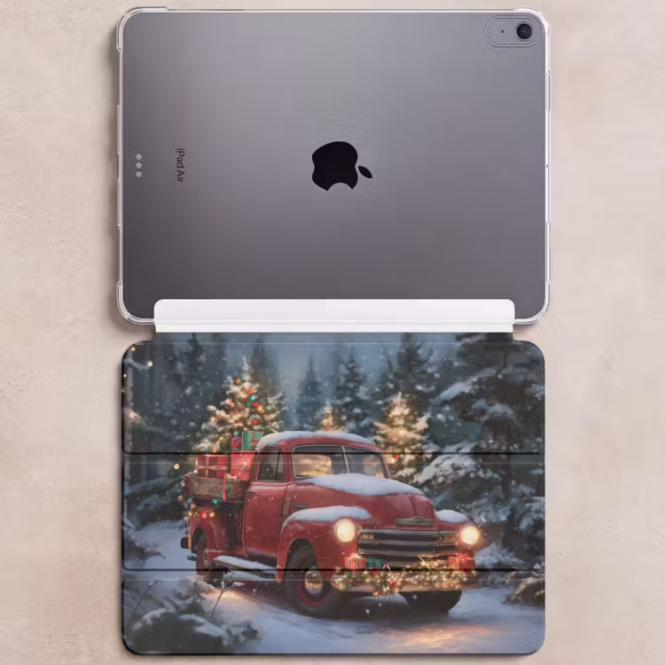 iPad hoes - Kersttruck - Sneeuwbos - Rood — 6