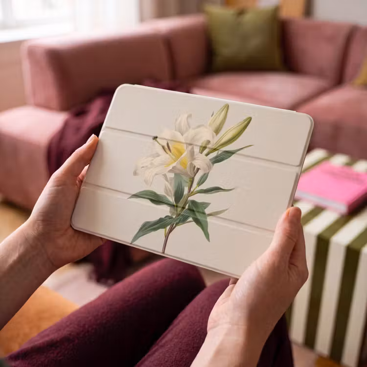 iPad hoes - Lelie - Elegant - Botanisch - Beige — 4
